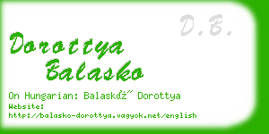 dorottya balasko business card